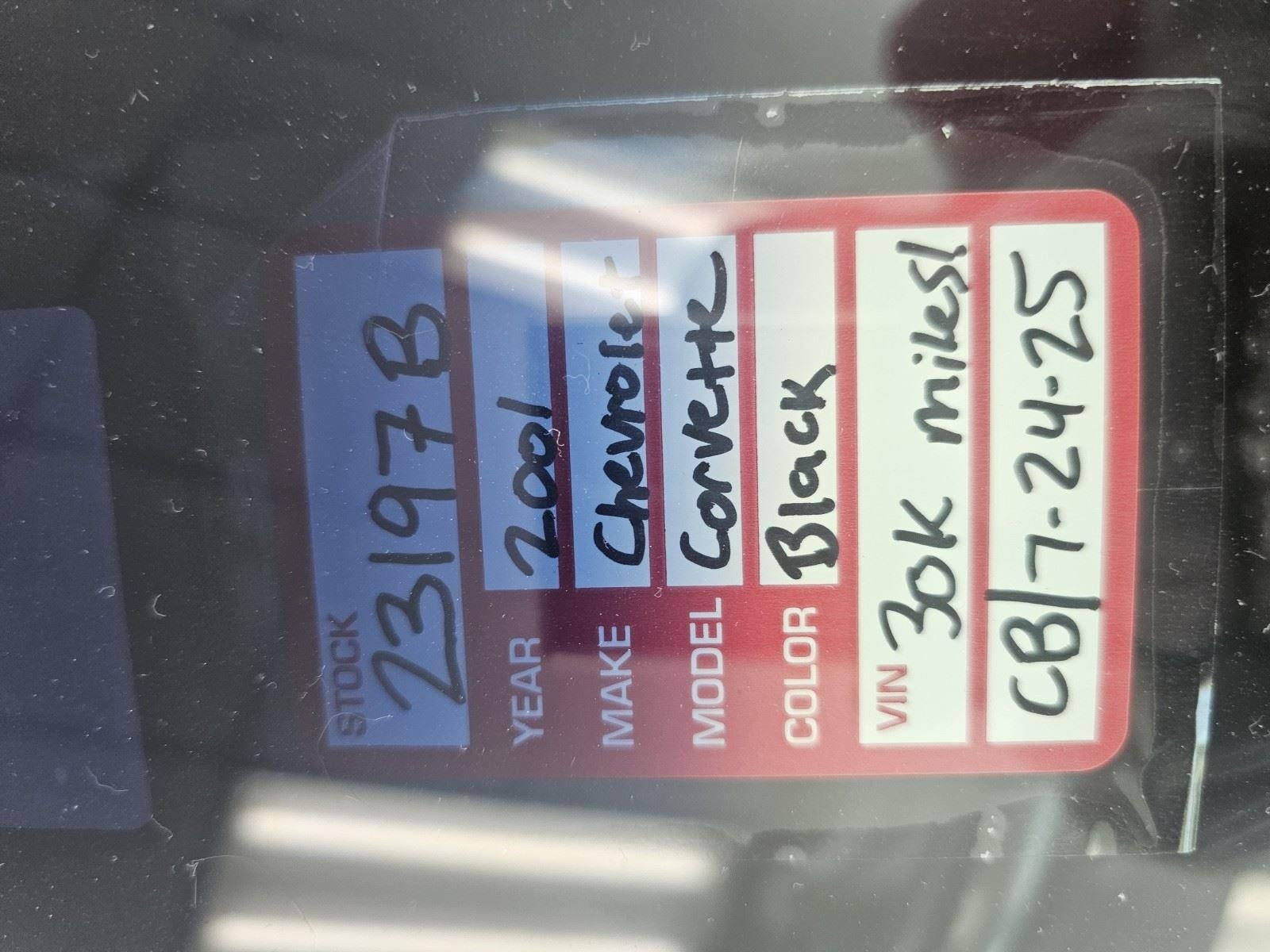 2001 Chevrolet Corvette Base